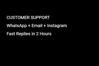 your whatsapp and email customer support agent