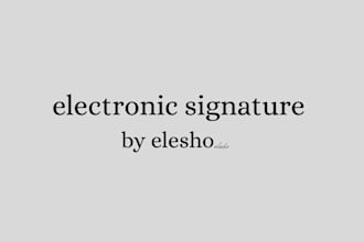 add an electronic signature to your business documents