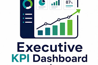 build an executive power bi or tableau KPI dashboard