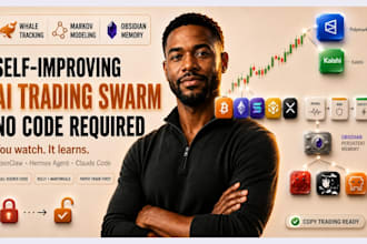 build polymarket kalshi ai trading bots crypto bot with hermes agent claude code