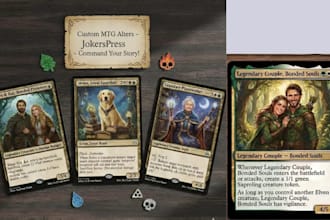 design custom mtg card game, card template, tcg playing card, card deck, mockup