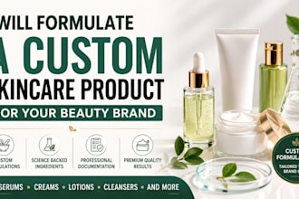 develop a custom formulation for skincare product development