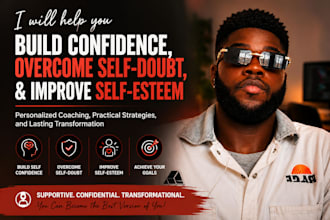 help you build confidence, overcome self doubt, and improve self esteem
