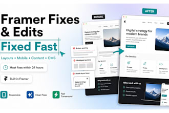fix, edit, or update your framer website fast