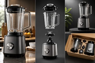 photorealistic 3d product rendering, animation and mockup in blender and keyshot