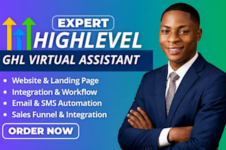 build complete go highlevel crm sales funnel and sms marketing automation