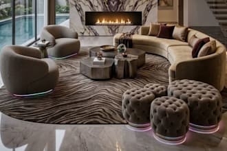 create photorealistic interior design and realistic 3d room rendering