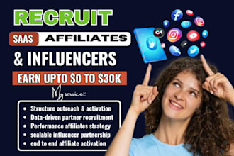 recruit affiliate influencers for your saas or digital product