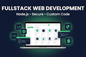 develop a fullstack web application with nodejs and secure backend