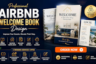 design airbnb guidebook vacation rental welcome book and welcome guidebook flyer