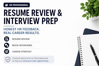 review your resume and prepare you for your next interview