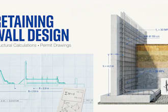 design retaining walls with structural calculations for permit