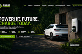 design wix ev charger website ev charger installation charging station website