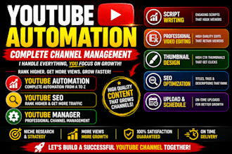 be your professional youtube automation manager