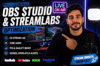 optimize obs studio streamlabs fix stream lag and tune audio