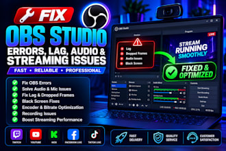 fix obs studio errors, lag, audio, and streaming issues