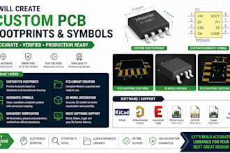 create custom pcb footprints symbols and libraries for kicad altium and eagle