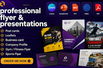 design professional flyer, poster or presentation for businesses and company