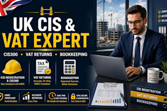 do cis registrations cis300, vat returns and bookkeeping for contractors