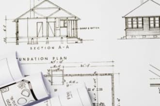 draw city permit drawings, floor plans, blueprints in autocad