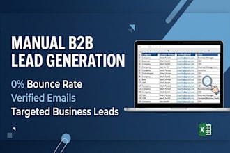 do manual b2b lead generation and targeted business leads research