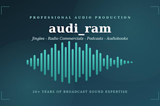 do professional audio production for radio, podcasts and audiobooks