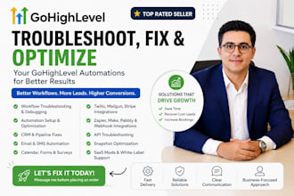 troubleshoot and fix your gohighlevel automation workflows