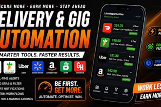 develop spark bot, order grabber bot, amazon flex bot