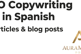 write high converting SEO articles and blog posts in spanish