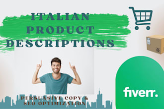 write professional and SEO friendly product description in italian