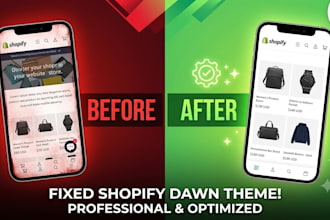 fix shopify dawn theme header, footer, and layout bugs