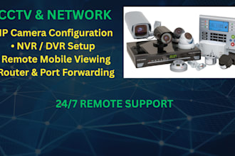 be your network administrator and configure cctv camera