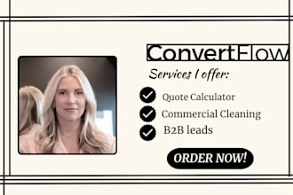 create convertflow office cleaning quote quiz for commercial cleaners