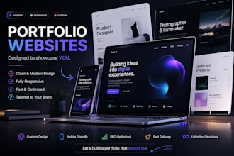 build a custom website portofolio for you