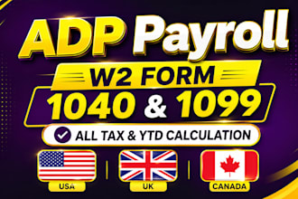 professionally format payroll, w2 1099 and 1040 tax documents