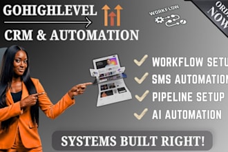 setup gohighlevel workflow, pipeline, ai and SMS automation