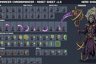 design 8bit 16bit retro pixel art item icons props indie character sprite sheet