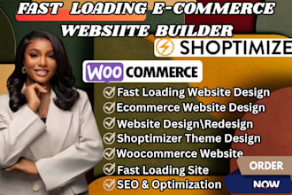build fast loading ecommerce website with shoptimizer theme woocommerce website