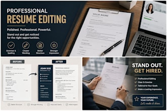 edit and improve your resume or CV professionally