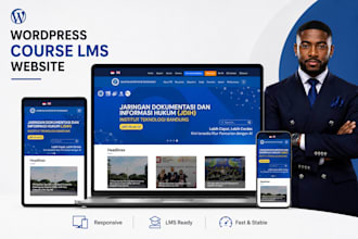 design wordpress lms course website professionally