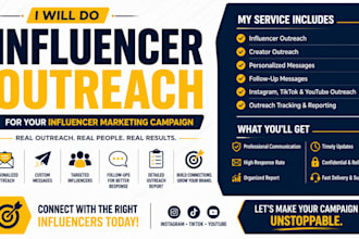 do and manage  influencer outreach for your influencer marketing campaign