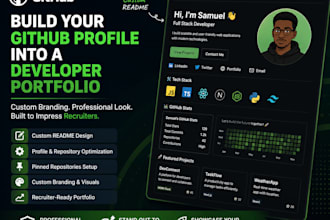 build a github profile into a developer portfolio with custom branding