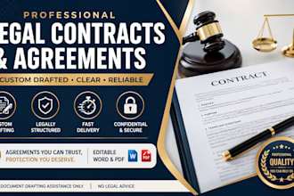 draft professional legal contracts and customized legal agreements