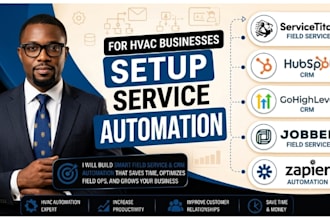 hvac hubspot gohighlevel jobber servicetitan housecall pro vcita quoteiq zapier