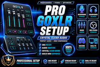 setup and optimize goxlr for obs streaming and audio routing