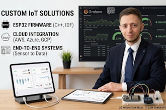build iot solution with esp32 and embedded systems