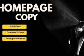 write persuasive website homepage copy that builds trust and converts