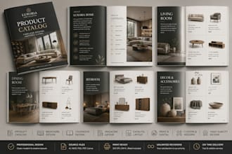 design product catalog brochure lookbook magazine design and catalog layout