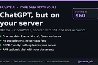set up your private ai chatbot with ollama on your own server