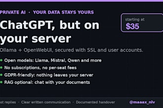 set up your private ai chatbot with ollama on your own server